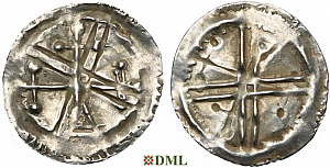 Денарий, Дания, Harald I (936-987), м.д. Hedeby, Hbg. 4