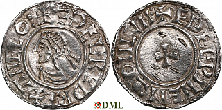 Денарий, Англия, Æthelred II (978-1016), м.д. London, монетарий Æthelwine, North 777