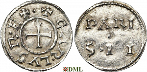 Денарий, Каролинги,Charles le Chauve (840-877), м.д. Paris, Depeyrot 761