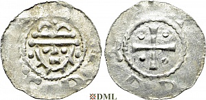 Денарий, Германия, Нижняя Лотарингия, Hermann (1059-1074), м.д. Jever, Dbg. 595-597