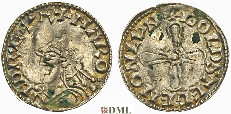 Денарий, Англия, Harold I (1035-1040), м.д. London, монетарий Goltsige