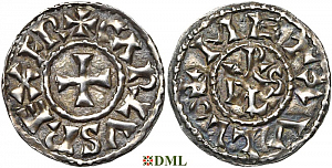 Денье, Каролинги, Charles le Chauve (840-877), м.д. Melle, Depeyrot 627
