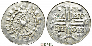 Денарий, Германия, Нижняя Лотарингия, Gf. Hermann (1020-1051), м.д. Emden