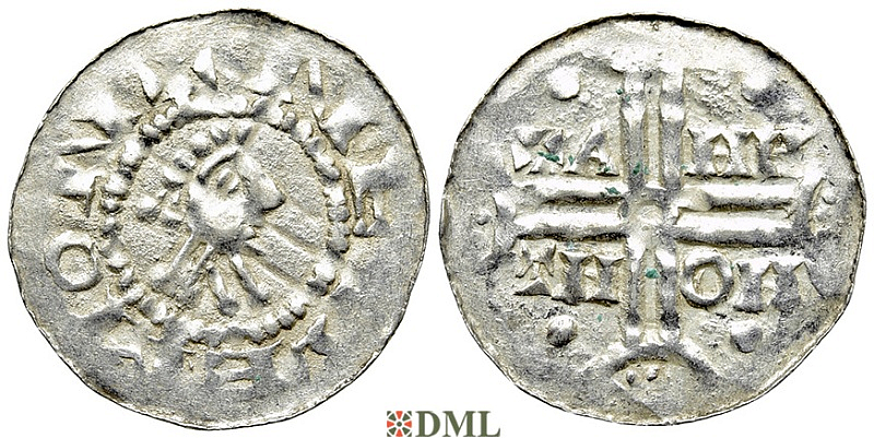 Денарий, Германия, Нижняя Лотарингия, Gf. Hermann (1020-1051), м.д. Emden
