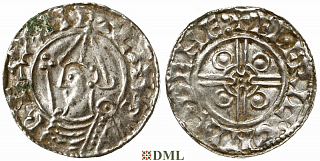 Денарий, Англия, Cnut (1016-1035), м.д. Lydford, монетарий Ælfric, North 787