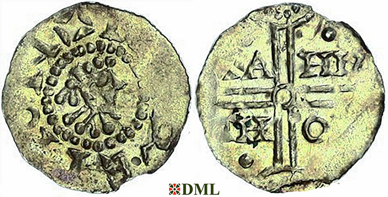 Денарий, Германия, Нижняя Лотарингия, Hermann (1020-1051), м.д. Emden, Dbg. 773
