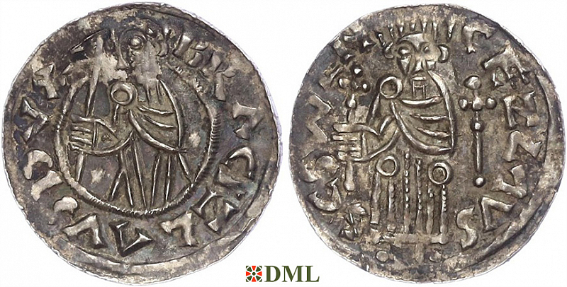 Денарий, Чехия, Богемия, Břetislav I (1034-1055), Šmerda 1996, 150