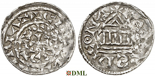 Денарий, Германия, Бавария, Heinrich III (1027-1039) и Konrad II (1024-1039), м.д. Regensburg, Hahn 1976, 34