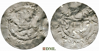 Денарий, Германия, Саксония, Bernard II (1011-1059), м.д. Bardowick, Dbg. 1278