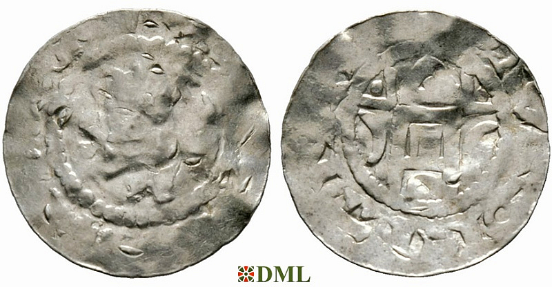 Денарий, Германия, Саксония, Bernard II (1011-1059), м.д. Bardowick, Dbg. 1278