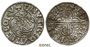 Денарий, Англия, Cnut (1016-1035), м.д. Cricklade, монетарий Æthelwine, North 781
