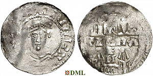 Денарий, Германия, Швабия, Heinrich II (1002-1024), м.д. Strassburg, Dbg. 915