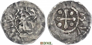 Обол, Германия, Франкония, Heinrich IV (995-1004), м.д. Wurzburg, Dbg. 