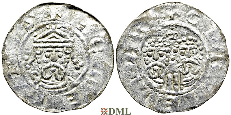Денарий, Германия, Нижняя Лотарингия, Gf. Egbert II (1068-1090), м.д. Garrelsweer