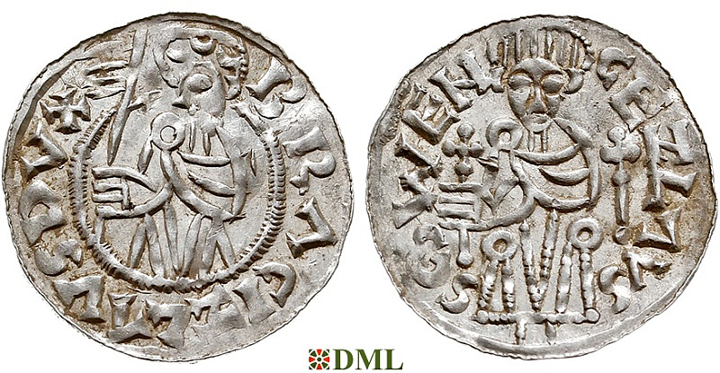 Денарий, Чехия, Богемия, Břetislav I (1034-1055), Šmerda 1996, 150