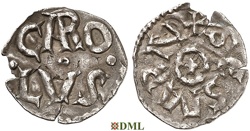 Денье, Каролинги, Charlemagne (768-814), м.д. Tours, Depeyrot 1051