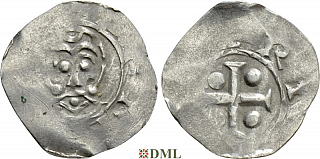 Денарий, Германия, Нижняя Лотарингия, Bernold (1046-1054), м.д. Deventer, Ilisch 2000, 1.13-1.15