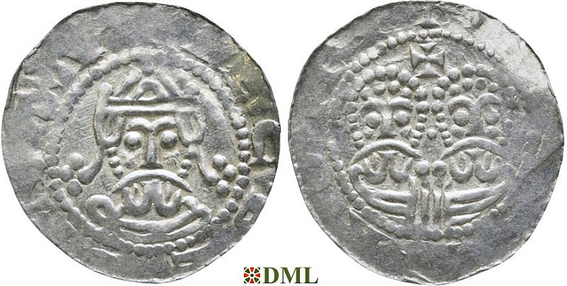 Денарий, Германия, Нижняя Лотарингия, Egbert II (1068-1090), м.д. Stavoren, Ilisch 2000, 22.1