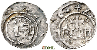 Денарий, Германия, Саксония, Adalbert von Ballenstedt (1059-1080), unknown mints