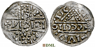 Денарий, Германия, Бавария, Heinrich V (1018-1026), м.д. Regensburg, монетарий CCCIIO, Hahn 1976, 31d9