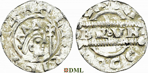 Денарий, Германия, Нижняя Лотарингия, Bruno III (1050-1057), м.д. Dokkum, Ilisch 2000, 21.19