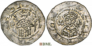 Денарий, Германия, Нижняя Лотарингия, Floris I (1049-1061), м.д. Leiden, Ilisch 2000, 12.7