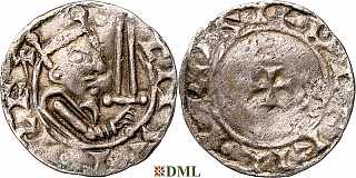 Денарий, Дания, Canute IV (1080-1086), м.д. Lund, Hbg. 7