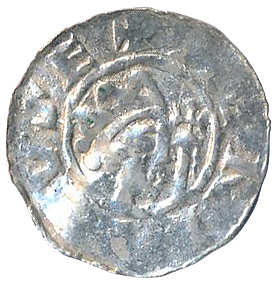 Денарий, Германия, Нижняя Лотарингия, Bruno III (1050-1057), м.д. Dokkum, Ilisch 2000, 21.19