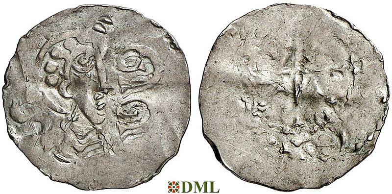 Денарий, Германия, Нижняя Лотарингия, Balduin IV (988-1035) или Balduin V (1036-1067), м.д. Flandern, Ilisch 2014, 13.8