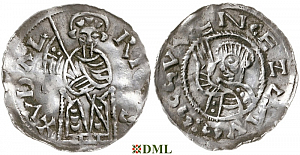 Денарий, Чехия, Богемия, Oldřich (1012-1034), м.д. Praga, Šmerda 137