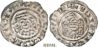 Денарий, Германия, Бавария, Henrich IV (1056-1106), м.д. Regensburg, Hahn 1976, 53