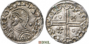 Денарий, Дания, Magnus I (1042-1047), м.д. Lund, Hbg. 1