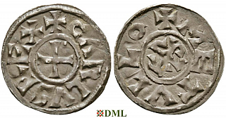 Денье, Каролинги, Charles le Chauve (840-877), м.д. Melle, Depeyrot 626