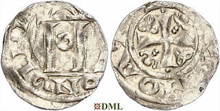 Денарий, Германия, Саксония, Anonymous bishop, м.д. Minden, Dbg. -