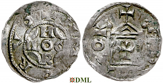 Денарий, Германия, Верхняя Лотарингия, Pilgrim (1027-1036) и Konrad II (1027-1039), м.д. Andernach, Dbg. 451