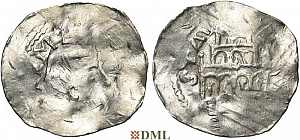 Денарий, Германия, Нижняя Лотарингия, Anonymous bishop, м.д. Stablo, Ilisch 2014, 49.2