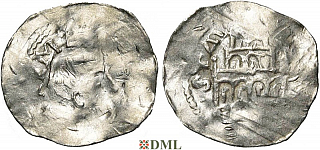 Денарий, Германия, Нижняя Лотарингия, Anonymous bishop, м.д. Stablo, Ilisch 2014, 49.2
