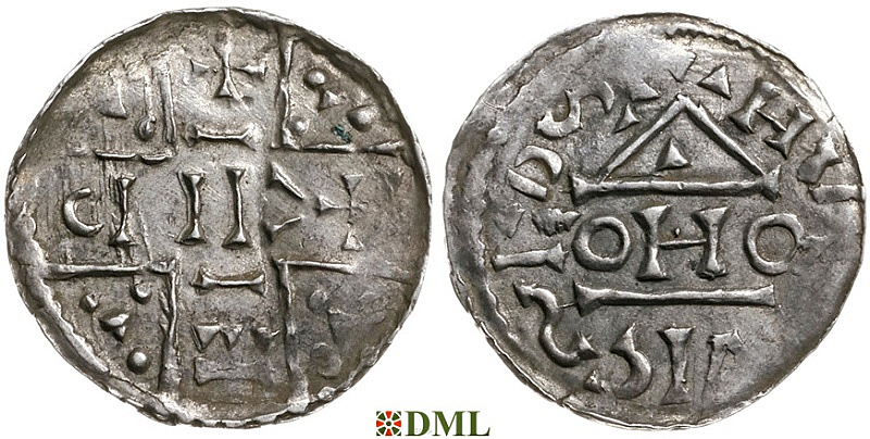 Денарий, Германия, Бавария, Hartwig (1009-1023), м.д. Salzburg, монетарий OHO,Hahn 1976, 101b4