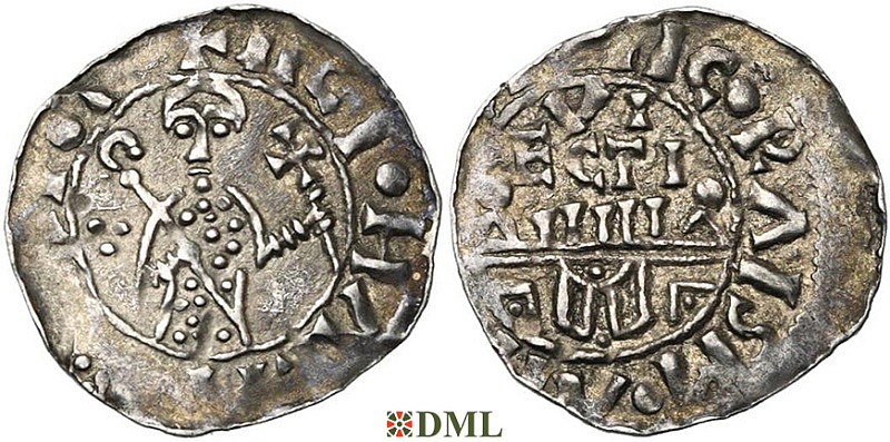 Денарий, Германия, Нижняя Лотарингия, Wilhelm de Ponte (1054-1076), м.д. Utrecht, Ilisch 2000, 10.5