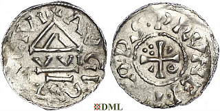 Денарий, Германия, Швабия, Siegfried I (1000-1006), м.д. Augsburg, монетарий WI, Hahn 1976, 141a1