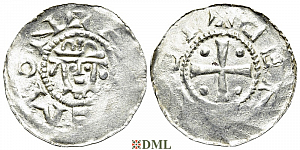 Денарий, Германия, Нижняя Лотарингия, Hermann (1059-1074), м.д. Jever, Dbg 597