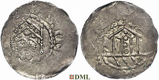 Денарий, Германия, Франкония, Heinrich III (1039-1046), м.д. Speyer, Dbg. 830