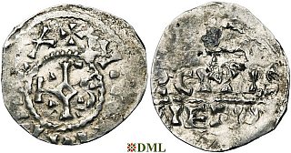 Денарий, Каролинги, Charles le Simple (898-929), м.д. Meaux, Depeyrot 598