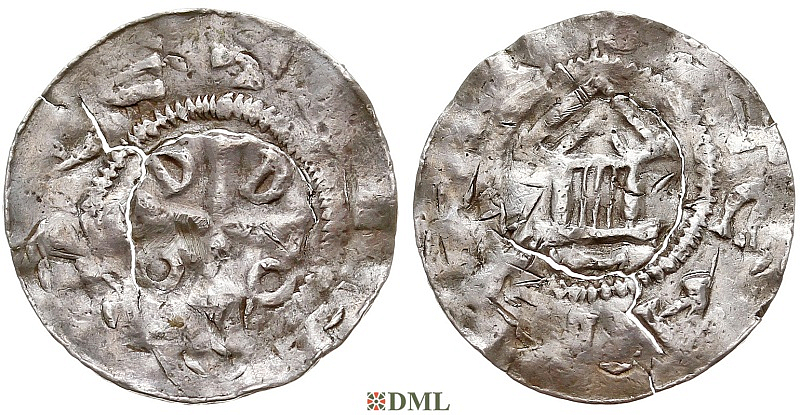 Денарий, Германия, Саксония, Нижняя Саксония, м.д. Goslar, type OAP