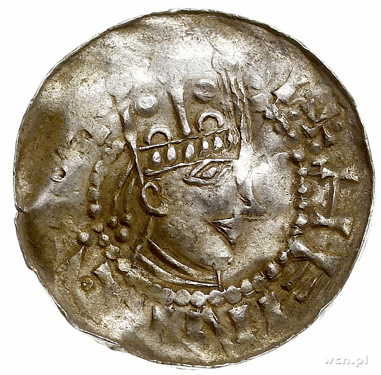 Денарий, Германия, Швабия, Heinrich II (1002-1024), м.д. Esslingen, Dbg. 951