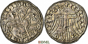 Денарий, Дания, Sven Estridsen (1047-1075), м.д. Lund, Hbg. 17