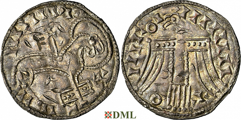 Денарий, Дания, Sven Estridsen (1047-1075), м.д. Lund, Hbg. 17