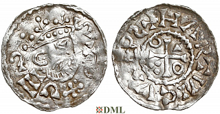 Денарий, Германия, Бавария, Heinrich II (1002-1024), м.д. Salzburg, Hahn 1976, 98A.1