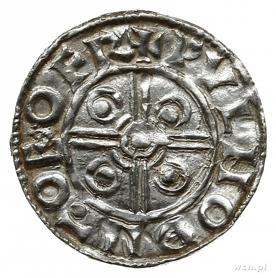 Денарий, Англия, Cnut  (1016-1035), м.д. York, монетарий Wulfnoth, North 787
