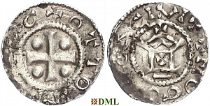 Денарий, Германия, Франкония, Otto III (983–1002), м.д. Mainz, Dbg. 778/779